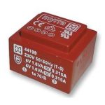 Trafo EI-38 3.2VA 230V 2x12V 2x133mA