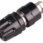 Buksna 4mm 35A/60Vdc Crna
