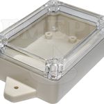 ABS kutija Bela sa providnim poklopcem 84x59x34mm IP65