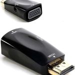 Adapter HDMI M/VGA F + 3.5 Audio