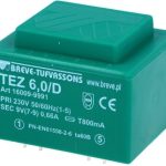 Trafo PCB 6VA 230/9V 0.666A Breve Tufvassons