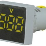 Ugradni voltmetar fi-22, 60-500Vac zuti