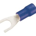 Viljuškasta plava izolovana papučica 1.5-2.5mm2/M6