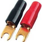 Viljuška za zvučnike M4/10mm2 Par Crveno-Crni