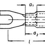 Viljuskasta Y papucica plava 2.5mm2-M5