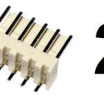 Nylon konektor Muški 2-pina 2,54mm ravni