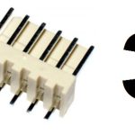 Nylon konektor Muški 3-pina 2,54mm ravni