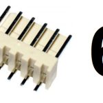 Nylon konektor Muški 6-pina 2,54mm ravni