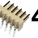 Nylon konektor Muški 4-pina 2,54mm pod uglom