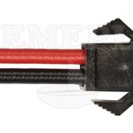 Konektor 2-pol na kablu zenski RM-2.54 crni