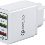 Punjac brzi 230V/USBf 5V-3A, 9V-2A, 12V-1.5A  + 2xUSB ukupno 2.1A