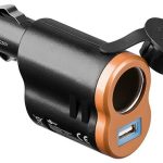 Adapter 12/5V Upaljac M/F +USB 1A