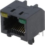 Ženski RJ45 za štampu plastičan pod uglom LED