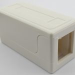 Utičnica nazidna blok sa 1 slotom za RJ45 bez modula