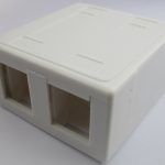 Utičnica nazidna blok sa 2 slota za RJ45 bez modula