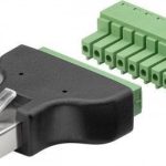 RJ45 Muski za kabal sa musko-zenskim terminalom8-p