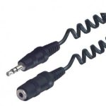 Spiralni kabl 3.5 Stereo Muški / 3.5 Stereo Ženski 5met