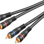 Kabl 2xRCA/2xRCA 3met crni duplo sirmovan