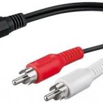 Kabl 3.5mm ST F/2xRCA M 0.2met