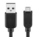 Kabl USB-A na USB-B Micro 3met crni