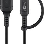Kabla USB Am 2.0/USB B micro + adapter Bmicro-C , 1 met
