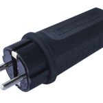 Utikac suko 220Vac gumirani dugacki crni