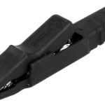 Hirschmann izolovana krokodilka 25A/60V crna