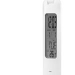 Stona LED lampa 4W bela sa satom, alarm, temp.