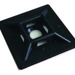 Nosac vezica do 4.8mm Samolepiv 28x28mm crni