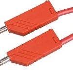 Hirschmann test kabal 2met M/M banana 4mm crveni