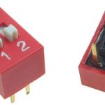 Prekidac DIP 2-pol On-Off 25mA/24Vdc Crveni