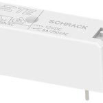 Rele SPST-NO 12V 8A RM-7.5 Schrack, Tyco