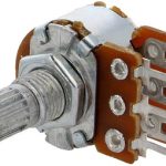 Potenciometar jednoobrtni 100K 63mW 20% 6mm Log Stereo SR Passives