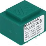 Trafo PCB 2VA 230/2x12V 2x83.3mA Breve Tufvassons
