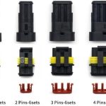 SET Automotive konektora IP-67 1-2-3-4-5-6pina komplet sa Pinovima i gumicama, u klaseru, 708 delova